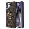 GUESS Калъф Samsung S25 Ultra, PU 4G Metal Logo, кафяв – GUHCS25L4GMGBR