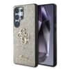 GUESS Калъф Samsung S25 Ultra, PU Fixed Glitter 4G Metal Logo, златен – GUHCS25LHG4SGD