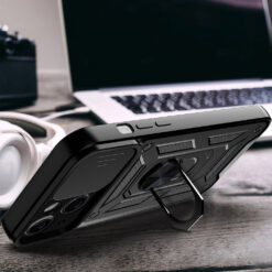 Kalaf Armor Camslide Udaroustoichiv Apple Iphone 16 Pro Cheren 7