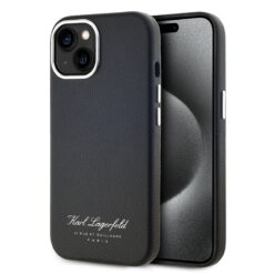 kalaf karl lagerfeld klhcp15spgwcmkhk apple iphone 15 grained pu hotel rsg black 1.jpg