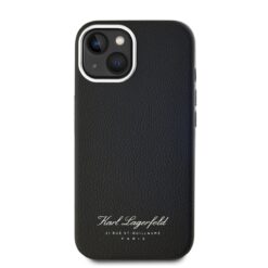 kalaf karl lagerfeld klhcp15spgwcmkhk apple iphone 15 grained pu hotel rsg black 2.jpg