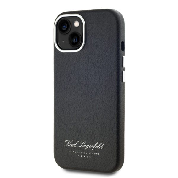 kalaf karl lagerfeld klhcp15spgwcmkhk apple iphone 15 grained pu hotel rsg black 3.jpg