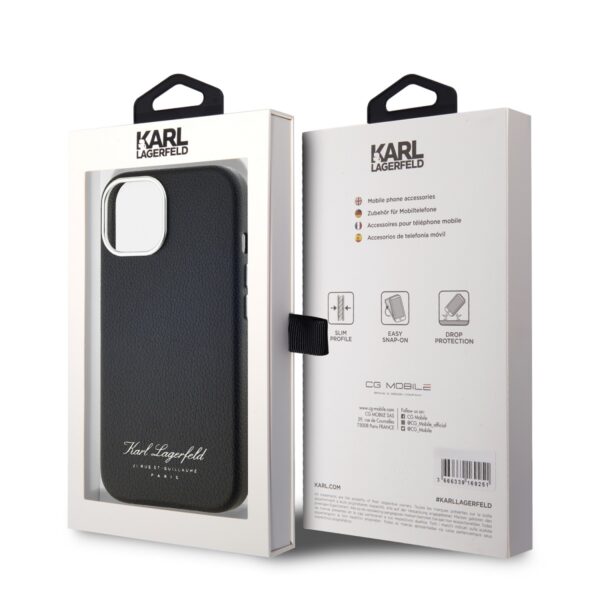 kalaf karl lagerfeld klhcp15spgwcmkhk apple iphone 15 grained pu hotel rsg black 6.jpg