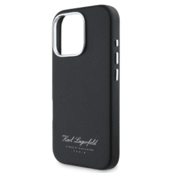 Калъф Karl Lagerfeld Apple iPhone 16 Pro Grained PU Hotel RSG Black
