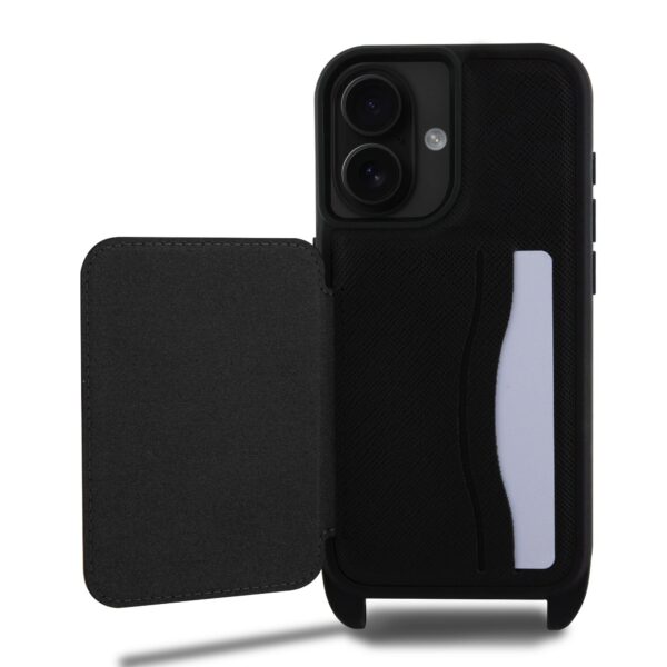 Калъф Karl Lagerfeld за iPhone 16 - KLHCP16SCSAKCPMK - Saffiano Crossbody Strap - Image 4