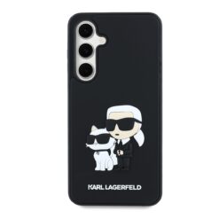 Kalaf Karl Lagerfeld Klhcs24fe3drkcnk Samsung S24 Fe 3d Rubber Karl And Choupette Black 2