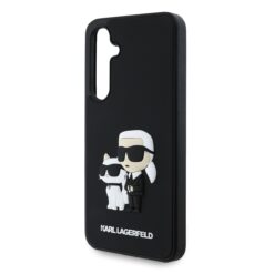 Kalaf Karl Lagerfeld Klhcs24fe3drkcnk Samsung S24 Fe 3d Rubber Karl And Choupette Black 4