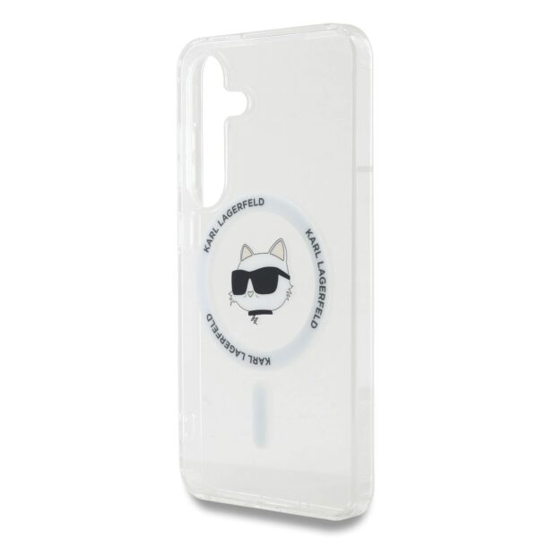 Калъф Karl Lagerfeld KLHMS25MHLSCHH Samsung S25 Plus IML Choupette Head MagSafe Transparent