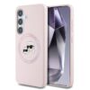 Karl Lagerfeld Калъф за Samsung S25 Plus – KLHMS25MSKCHTCP – Liquid Silicone K&CH Heads MagSafe Pink