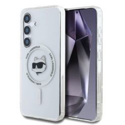 Калъф Karl Lagerfeld KLHMS25SHLSCHH Samsung S25 IML Choupette Head MagSafe Transparent