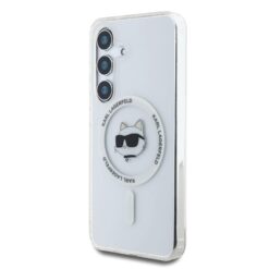 Калъф Karl Lagerfeld KLHMS25SHLSCHH Samsung S25 IML Choupette Head MagSafe Transparent