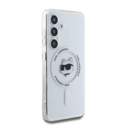 Калъф Karl Lagerfeld KLHMS25SHLSCHH Samsung S25 IML Choupette Head MagSafe Transparent