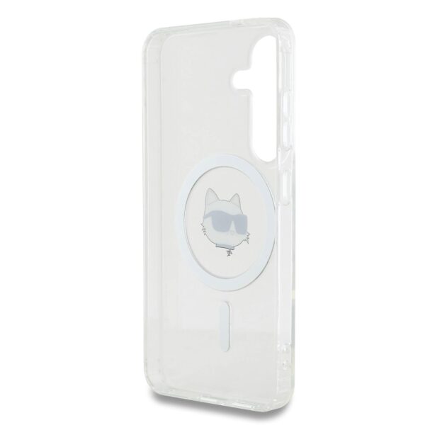 Калъф Karl Lagerfeld KLHMS25SHLSCHH Samsung S25 IML Choupette Head MagSafe Transparent