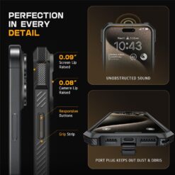 Kalaf Supcase Ub Grip Magsafe Apple Iphone 16 Pro Cheren 10