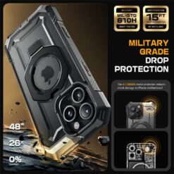 Kalaf Supcase Ub Grip Magsafe Apple Iphone 16 Pro Cheren 5