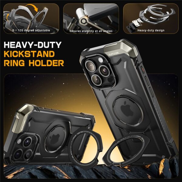 Kalaf Supcase Ub Grip Magsafe Apple Iphone 16 Pro Cheren 6