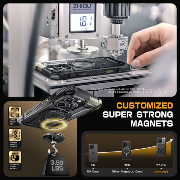 Kalaf Supcase Ub Grip Magsafe Apple Iphone 16 Pro Cheren 7