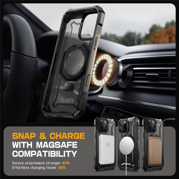 Kalaf Supcase Ub Grip Magsafe Apple Iphone 16 Pro Cheren 8