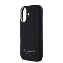 Karl Lagerfeld Калъф за iPhone 16, Hotel RSG, черен – KLHCP16SPGWCMKHK