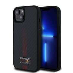 Red Bull Калъф за iPhone 13, Carbon Powerbar MagSafe, черен – RBHMP13M24CFGSMK