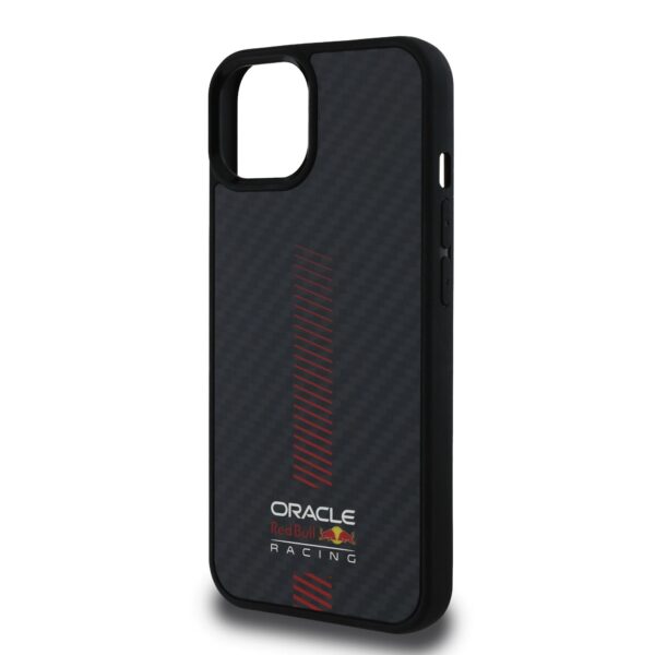 Red Bull Калъф за iPhone 13, Carbon Powerbar MagSafe, черен – RBHMP13M24CFGSMK