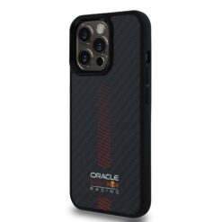 Red Bull Калъф Apple iPhone 13 Pro, Carbon Powerbar MagSafe, черен – RBHMP13L24CFGSMK
