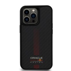 Red Bull Калъф Apple iPhone 13 Pro, Carbon Powerbar MagSafe, черен – RBHMP13L24CFGSMK