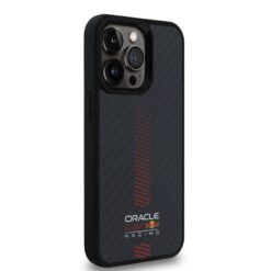Red Bull Калъф Apple iPhone 13 Pro, Carbon Powerbar MagSafe, черен – RBHMP13L24CFGSMK