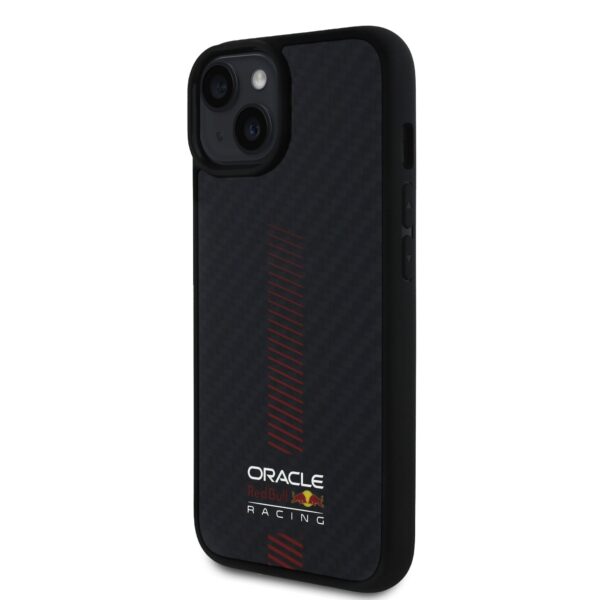 Red Bull Калъф за iPhone 14, Carbon Powerbar MagSafe, черен – RBHMP14S24CFGSMK