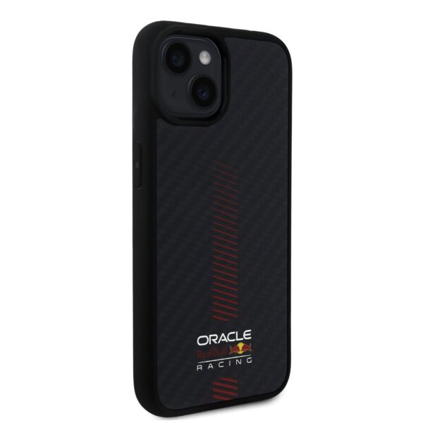 Red Bull Калъф за iPhone 14, Carbon Powerbar MagSafe, черен – RBHMP14S24CFGSMK