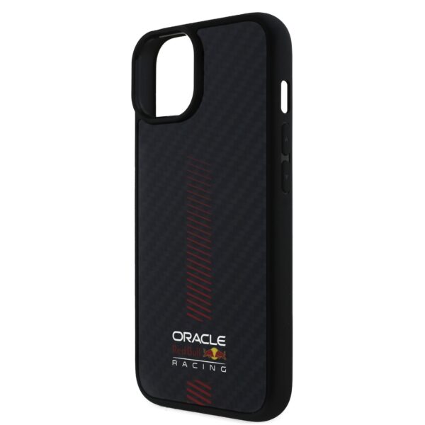 Red Bull Калъф за iPhone 14, Carbon Powerbar MagSafe, черен – RBHMP14S24CFGSMK
