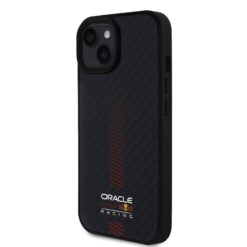Red Bull Калъф за iPhone 15, Carbon Powerbar MagSafe