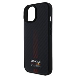 Red Bull Калъф за iPhone 15, Carbon Powerbar MagSafe