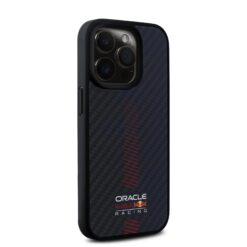 Red Bull Калъф за iPhone 15 Pro, Carbon Powerbar MagSafe, черен – RBHMP15L24CFGSMK