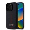 Red Bull Калъф Apple iPhone 15 Pro Max, Carbon Powerbar MagSafe, черен – RBHMP15X24CFGSMK