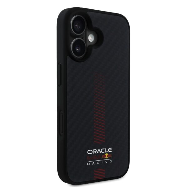 Red Bull Калъф за iPhone 16 Plus, Carbon Powerbar MagSafe