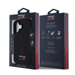 Red Bull Калъф за iPhone 16 Plus, Carbon Powerbar MagSafe