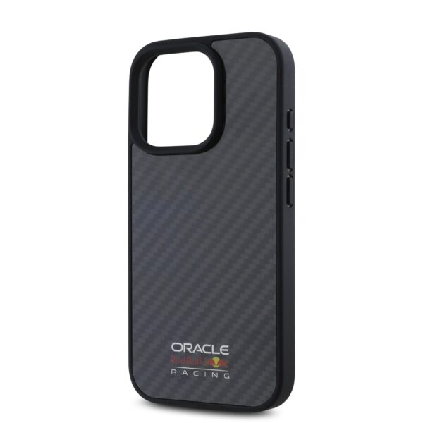 Red Bull Калъф Apple iPhone 16 Pro, Carbon Shiny Logo MagSafe, черен – RBHMP16L24CFILSK