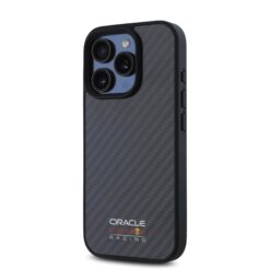 Red Bull Калъф за iPhone 16 Pro Max, черен –  Carbon Shiny Logo MagSafe