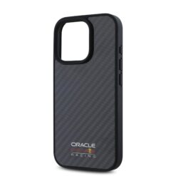 Red Bull Калъф за iPhone 16 Pro Max, черен –  Carbon Shiny Logo MagSafe
