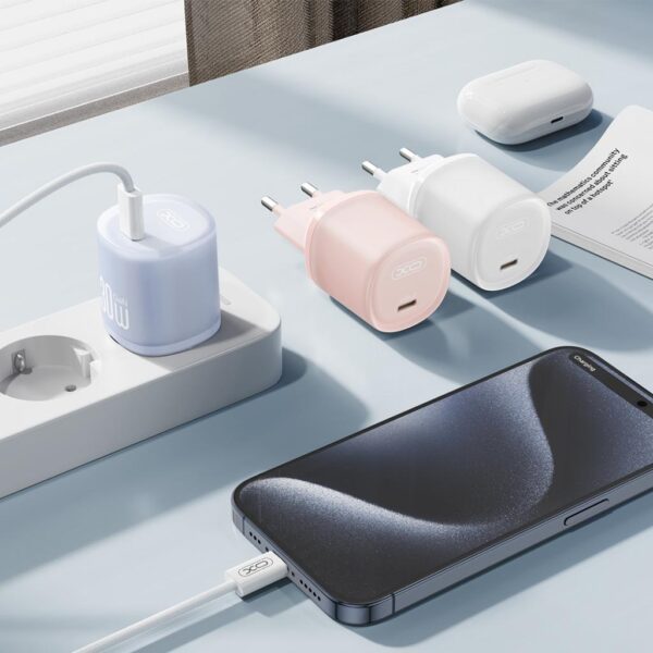 Зарядно устройство - 220V 30W, USB-C - XO - Image 3