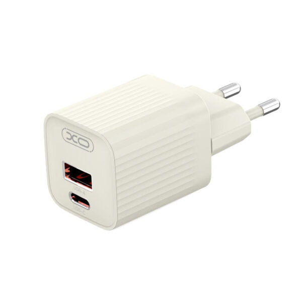 Зарядно устройство 30W + кабел C-C - 220V, USB-C + USB-A - XO - Image 3
