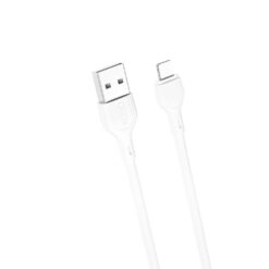 USB Кабел Lightning за зареждане/данни, 1м, 2A /бял/