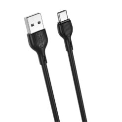 USB Кабел Type-C за зареждане/данни, 1м, 2A /черен/