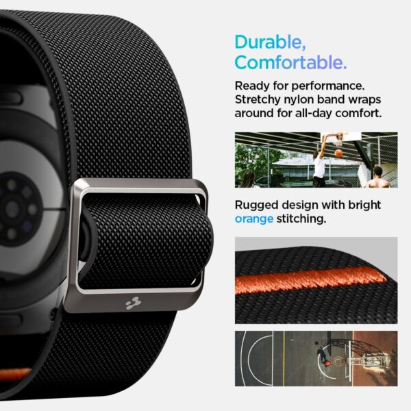 Текстилна каишка за смарт часовник Samsung Galaxy Watch Ultra 47мм - SPIGEN - Fit Lite Band AMP08772 - Image 3