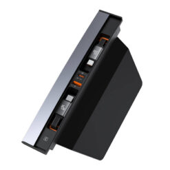 BASEUS T-Space Хъб за вграждане за автомобили TESLA, 2xUSB-A, 2xUSB-C +  2 кабелa C и C, 45W