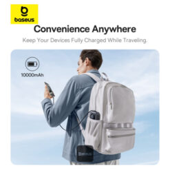 BASEUS Външна батерия Power Bank 10000 mAh 30W, Free2Pull /черен/ – P10073701123-00