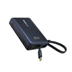 Външна батерия BASEUS PicoGo Power Bank 10000 mAh, 45W + вграден кабел C, PicoGo /черен/ – P10076803123-00