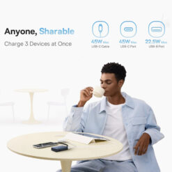 Външна батерия BASEUS PicoGo Power Bank 10000 mAh, 45W + вграден кабел C, PicoGo /черен/ – P10076803123-00