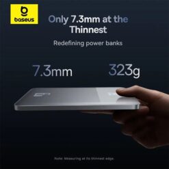 Външна батерия BASEUS Blade2 Power Bank 12000 mAh, 65W, 2C + кабел C-C